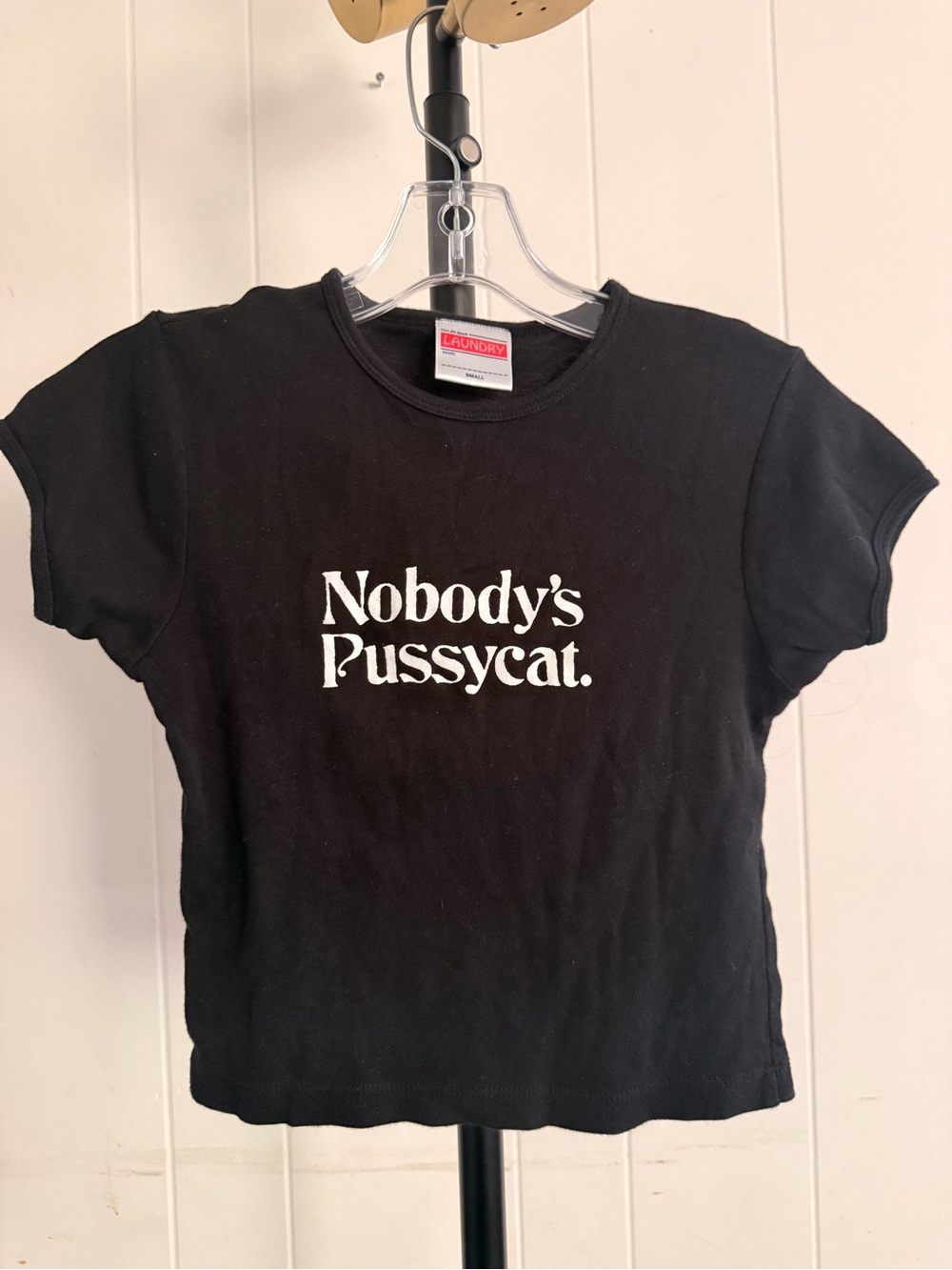 Nobody's Pussycat Black Graphic Tee